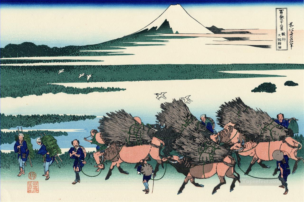 ono shindon in the suraga province Katsushika Hokusai Japanese Oil Paintings